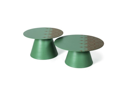 Design Table Coffee table Set 2x Living room stainless steel Modern luxury tables